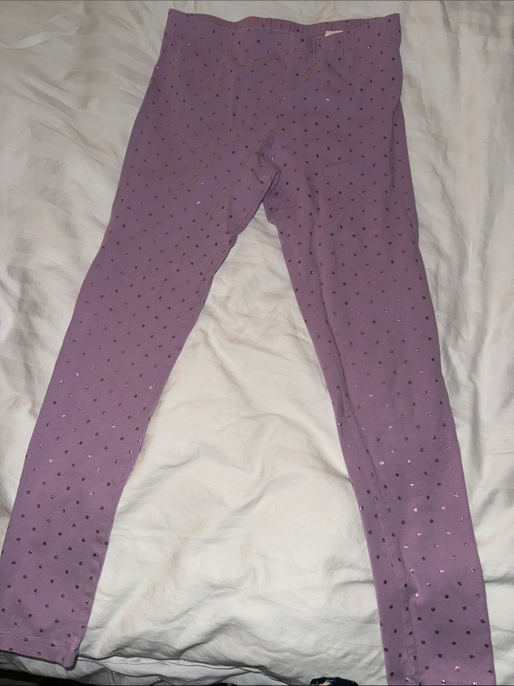 The Children's Place Lavender Leggings with Metallic Dots